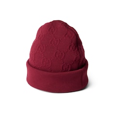 Gorro de jacquard de mezcla de lana con GG