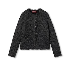 Lamé woven cardigan