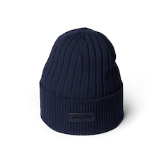 Gorro de punto de lana acanalado