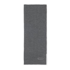 Knit wool scarf with logo