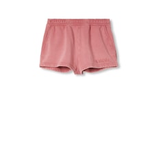 Short en jersey de coton avec broderie