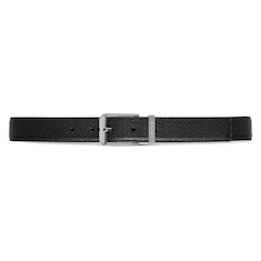 Belt with rectangular buckle