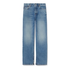 Denim trouser with Gucci label