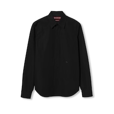 Camisa de popelina de algodón bordada