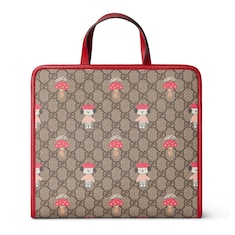 Borsa shopping bambino in tessuto GG stampato