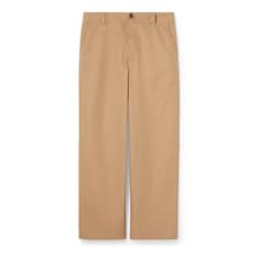 Pantalon en twill de coton compact avec bande Web