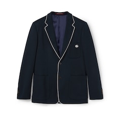 Chaqueta de Punto de Algodón con Bordado