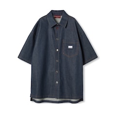 Camisa de denim con etiqueta de tribanda Web
