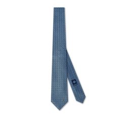 Cravatta in jacquard di seta con Morsetto