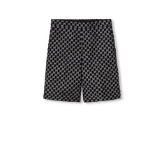 Shorts aus Wollbouclé mit GG Lamé