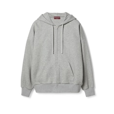 Cotton jersey hooded sweatshirt