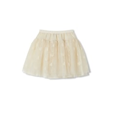 Children's embroidered tulle skirt