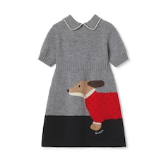 Children's embroidered wool dress