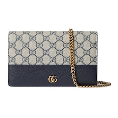 GG Marmont bi-color mini chain bag