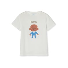 Camiseta infantil de algodón estampado