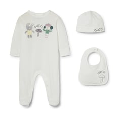 Baby printed three-piece gift set