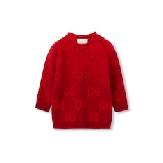 Maglione neonato in jacquard di lana GG