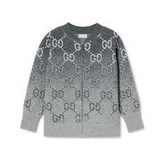 Children's GG wool jacquard cardigan