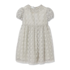 Children's GG cotton lamé dress