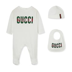 Baby printed three-piece gift set