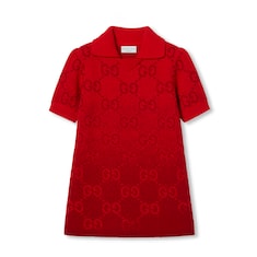 Robe pour enfant en jacquard de laine GG