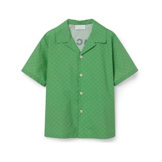 Children's printed GG cotton shirt