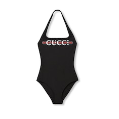 Bañador de punto brillante con estampado