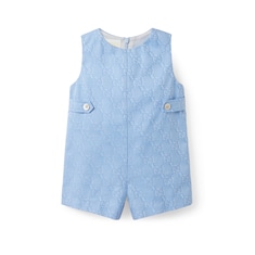 Baby cotton overall with GG Shadow