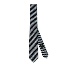 Striped silk jacquard tie