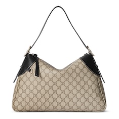Borsa a spalla GG Emblem misura grande