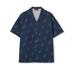 Printed cotton ripstop shirt