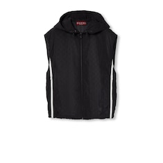 GG nylon hooded gilet