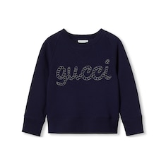 Sweat-shirt pour enfant en coton brodé