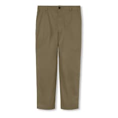 Pantalone in twill di cotone con dettaglio Web