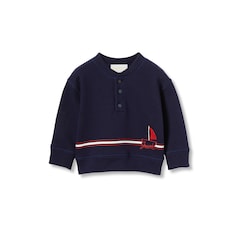 Baby-Sweatshirt aus Baumwolle mit Stickerei