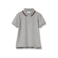 Children's cotton polo top with Web