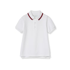 Polo bambino in cotone con Web