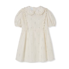 Vestido Infantil de Algodón Bordado