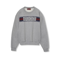 Sweat-shirt en jersey de coton avec broderie