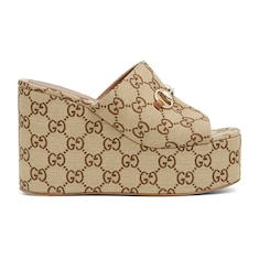 Women's wedge sandal with Horsebit