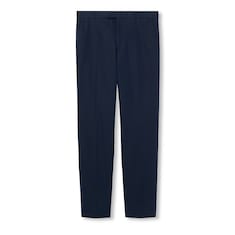 Embossed cotton twill trouser