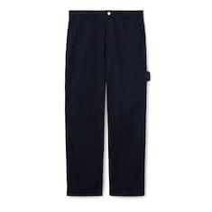 Pantalon en toile de coton épaisse avec étiquette
