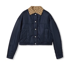 Reversible gabardine nylon jacket