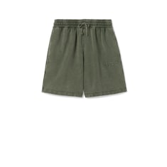 Embroidered cotton basketball shorts