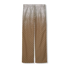 Pantalone in tessuto GG con cristalli