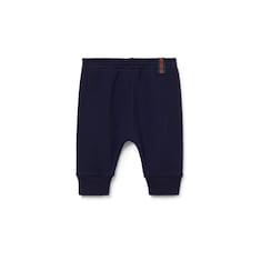 Pantalone neonato in cotone con dettaglio Web