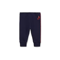 Baby embroidered cotton jersey trousers