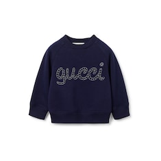 Baby-Sweatshirt aus Baumwolle mit Stickerei