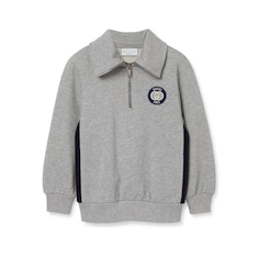 Sweat-shirt pour enfant en coton brodé