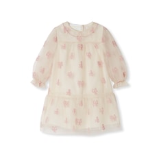 Robe pour bébé en tulle brodé